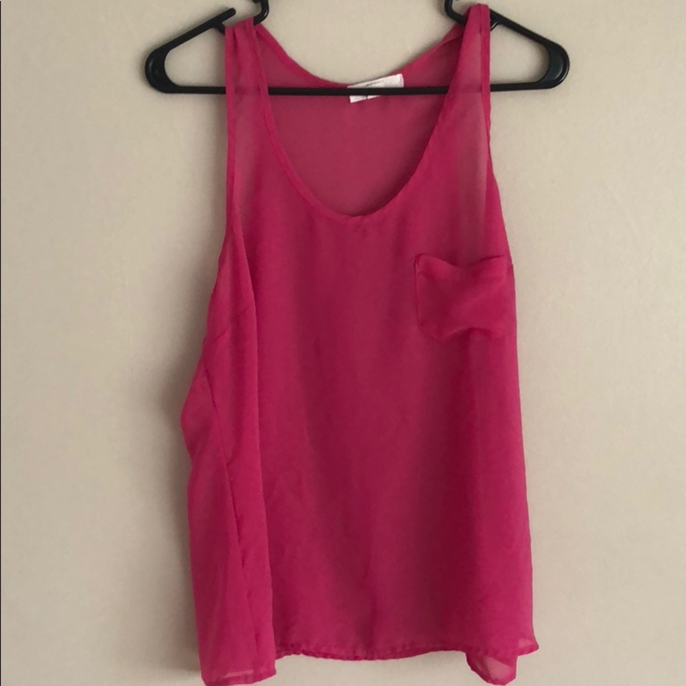 Sheer tank top